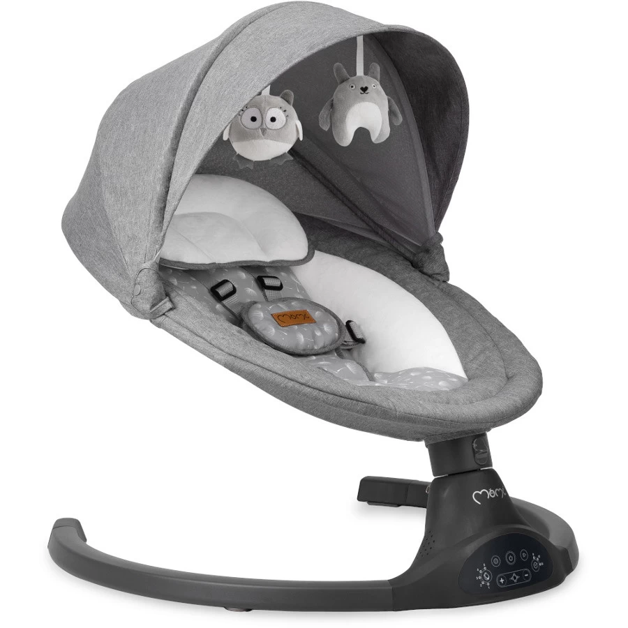 Momi Lami Dark Grey Elektrische Babyschommel BULE00022 3 Momi Lami Dark Grey Elektrische Babyschommel BULE00022