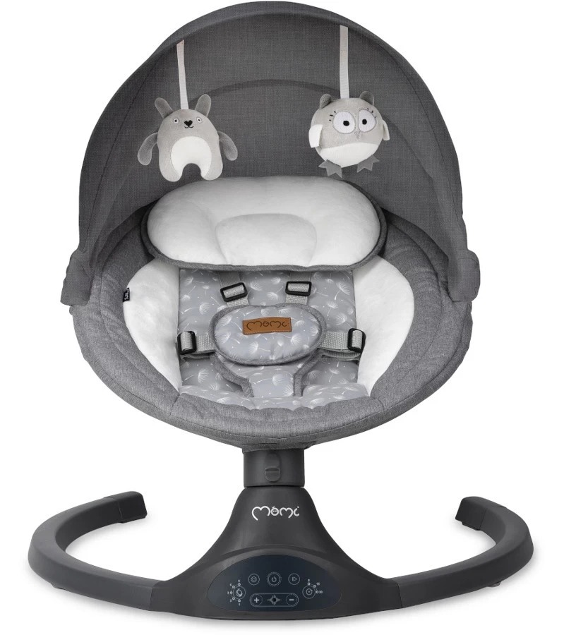 Momi Lami Dark Grey Elektrische Babyschommel BULE00022 4 Momi Lami Dark Grey Elektrische Babyschommel BULE00022 - Afbeelding 2