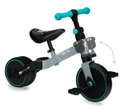 Momi Loris Grey/Turquoise 4-in-1 Ride-On Loopfiets ROBI00041 -Mini Wereld Verkoop momi loris grey turquoise 4 in 1 ride on loopfiets robi00041 6