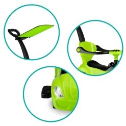 QKids Lolo Lime Green 2-in-1 Ride-on Loopauto QKIDS00007 -Mini Wereld Verkoop qkids lolo lime green 2 in 1 ride on loopauto qkids00007 8