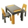 Tega Baby Teggi Graphite/Mustard Multifun 3-in-1 Tafel Met Twee Stoeltjes TI-011-172 -Mini Wereld Verkoop teggi graphite mustard set