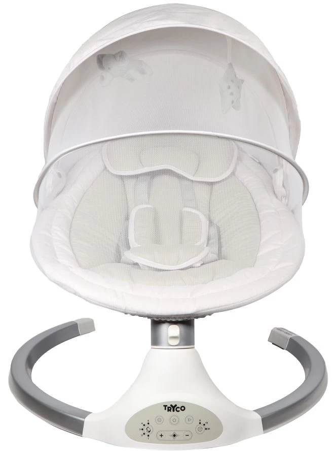 Tryco Hugg Silver/White Swing Babyschommel TR-282702 3 Tryco Hugg Silver/White Swing Babyschommel TR-282702