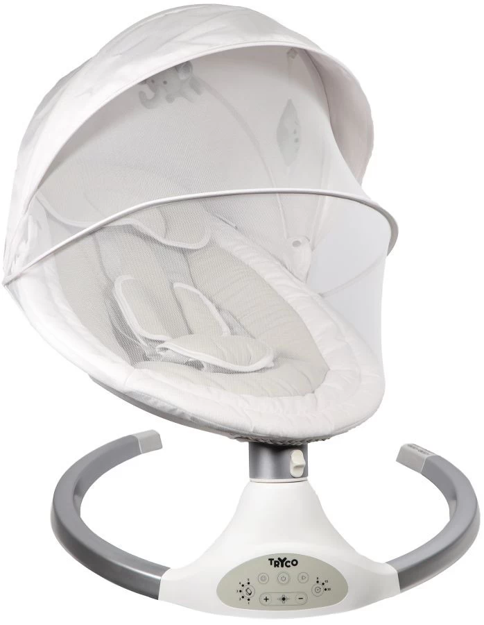 Tryco Hugg Silver/White Swing Babyschommel TR-282702 5 Tryco Hugg Silver/White Swing Babyschommel TR-282702 - Afbeelding 3