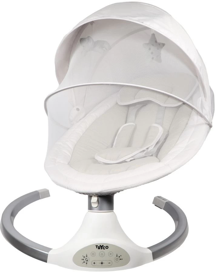 Tryco Hugg Silver/White Swing Babyschommel TR-282702 6 Tryco Hugg Silver/White Swing Babyschommel TR-282702 - Afbeelding 4