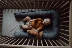 Zaffiro Graphite Leaves Babynest 0985 -Mini Wereld Verkoop zaffiro babynest2 4