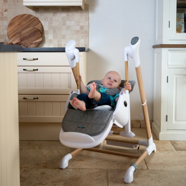 Mini Wereld Verkoop -Mini Wereld Verkoop Swinging High Chair Pure White 600x600 1